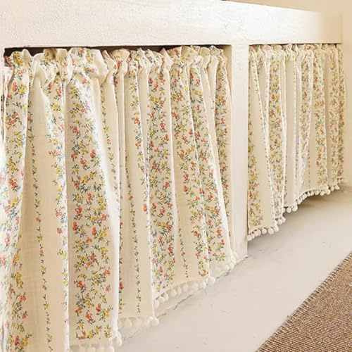 RobustWeg Cortinas Corta,Cortina De Bistró,Cortinas De Gabinete De Zapatos,Cortinas De Debajo del Fregadero,Cortina del Gabinete del Estante,Cortina Cocina Ventana,Estilo RúStico,Sombreado