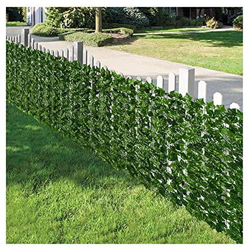 Panneau de clôture de confidentialité pour extérieur, terrasse, balcon, décoration et pare-brise de jardin avec lierre synthétique, couverture de clôture d'intimité pour décoration murale en plein air
