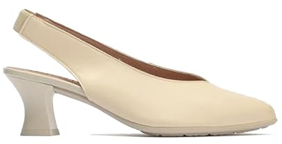 PITILLOS 11181 Zapato Talon Abierto Vestir Mujer Crema 36