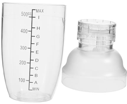 Abaodam Shaker Per Cocktail Trasparente Shaker Per Bevande in Bilancia Per Mescolare Cocktail e Tè Al Latte