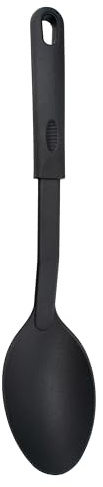 Norpro Nylon 12-Inch Solid Spoon, Pack of 1, Black