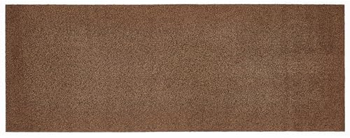 andiamo Fußmatte innen Samson – waschbare Baumwoll-Schmutzfangmatte - rutschfest, saugstark & hochwertig - Fußabtreter für den Eingang | 67 x 180 cm, Braun