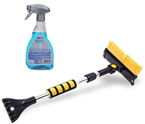 Pro Plus Auto Winterset Schneebürste mit Eiskratzer und Gummiabzieher + Sprühenteiser 500 ml