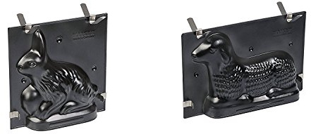 ORIGINAL KAISER Osterbackformen 2-teilig | Oster-Backform Set Hase & Lamm | antihaftbeschichtete Backformen für Rührkuchen und Ostergebäck | einfache Entformung | für Ostern