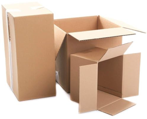 Karton Faltkartons Verpackungen Versandkarton Schachtel Faltschachtel Versand Box Umzugkarton 1-wellig (250 x 200 x 140 mm, Menge: 20 Stück)