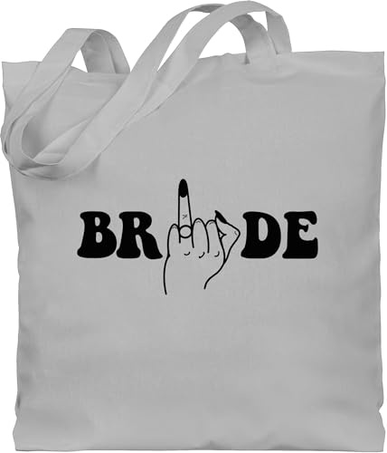 Shirtracer - Baumwolltasche - JGA Junggesellenabschied Frauen - Bride Ringfinger schwarz