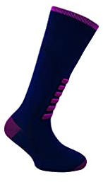 Eurosock Kids' Silver Lite Jr Ski Socks, Navy, 4XS(7-10-Toddler)