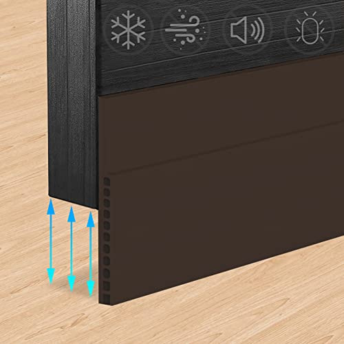 7,6 x 100 cm, paraspifferi per porta, guarnizione per porta (porta con grande cavo), guarnizione per porta autoadesiva, protezione acustica, protezione dal freddo e guarnizione per porta principale