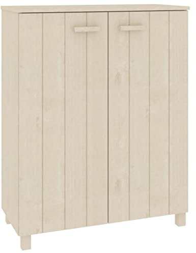 vidaXL Schuhschrank Schuhregal Schuhablage Schuhkommode Schuhständer Schuhaufbewahrung Schuhorganizer Honigbraun 85x40x108cm Massivholz Kiefer