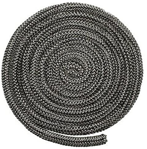 URPIZY Kamindichtung Ofendichtung Runddichtung für Kaminofen, Holzofen-Türdichtung 18mm 2m Länge Schwarz Herd/Feuer Seil Hitzebeständige Dichtschnur Dichtband Dichtungsschnur aus Glasfaser