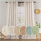 MIULEE Juego de Cortinas de Lino Translúcido de Dos Piezas Cortinas Modernas para Dos Puertas de Balcón Cortinas para Salón Dormitorio 2 Piezas Lino Natural Blanco 245x140cm (HxL)