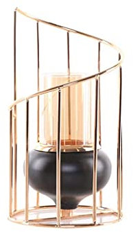 HEXEH Kerzenhalterhalter Golden Metall Kerzenhalter Europäische geometrische Kerzenrestick Romantischer Kerzenpokal Wohnzimmer Home Dekoration Hochzeit Herzstück Dekorativ Kandelaber (Size : A)