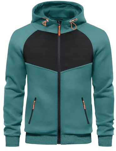 CTU Mens Zipped Hoodies Fleece Hooded Sweatshirt Pullover Hoody Jackets with Zip Pockets