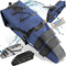 SEVENRIVERS® - Bikepacking Satteltasche [Neuheit 2024] 100% Wasserdicht | Fahrradtasche für Sattel m. extra festem Halt | Bike Saddle Bag fürs Gravelbike, Rennrad & MTB (10 Liter) Navy-Blau