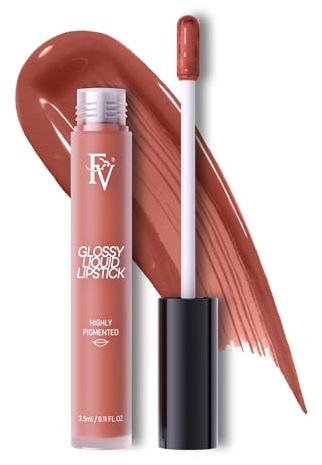 FV Flüssiger Hochpigmentierter Lippenstift, Langanhaltend mit Glanz-Effekt, Pflegende Formel, Vegan & Cruelty-Free, Punchy-Glossy