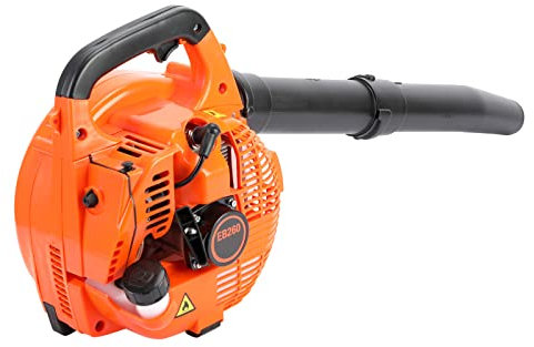 Soplador de hojas de gasolina, 26 cc, 2 tiempos, portátil, para exteriores, herramienta de jardín de alto flujo, soplador de hojas ligero para limpiar patios, hojas, césped, soplar, triturar y quitar