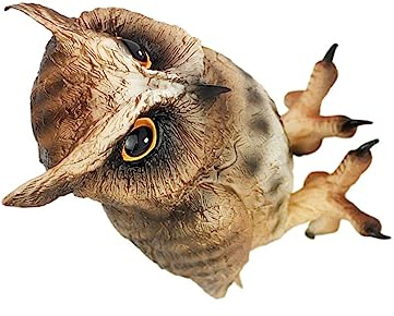 GETAJGHSD Simulationsvogel Eule Tiermodell-Ornament Aus Kunststoff Für Heim Und Schuldekoration Spielzeug Für Junge Mädchen Zur Kognitiven Tiererziehung