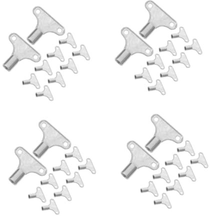DIYEAH 40pcs Radiator Keys Stopcock Key Fire Gas Plumbing Bleeding Tools Easy to Use Valve Tool Metal Material