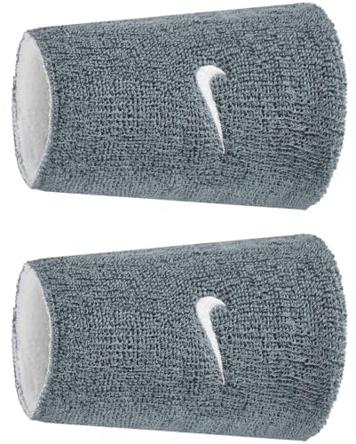 Nike Swoosh Classic Reversible Doublewide Wristbands 2er Pack Schweißbänder Tennis Fitness Running Handgelenkbänder wendbar