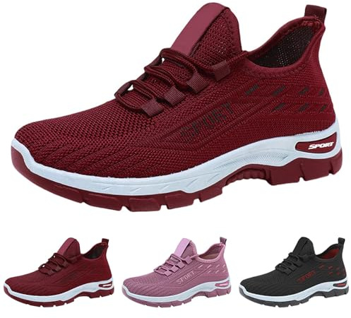 Sneaker da donna, leggere, ortopediche, scarpe da corsa, scarpe sportive – Slip On traspiranti, scarpe da ginnastica, scarpe per il tempo libero, da tennis, fitness, jogging, scarpe da camminata