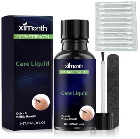 Trattamento Riparatore per Unghie - Set Siero con Lima per Unghie e 10 Bastoncini Cotone - Cura Intensiva per Unghie dei Piedi Fragili, Secche e Danneggiate - Idratante e Rinforzante