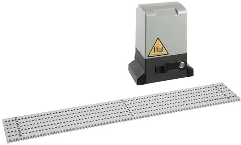 Sliding Gate Opener 370W Automatic Sliding Gate with Steel Gear Racks, Remote Controls, IP44 Rack Drive Electric Gate Motor 1400r/min Electric Gate Motor for Wood and Iron Gates in Villas, Factories