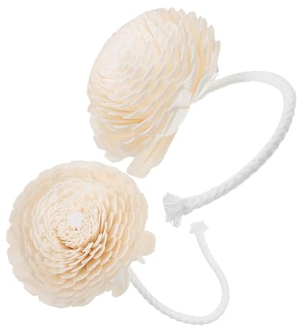 Gatuida 2 Pezzi Diffusore Oli Essenziali Piccolo con Fiore Artificiale Sostituibile Decorazione Profumo Ambienti in Cotone Adatto per Camera Ufficio e Yoga