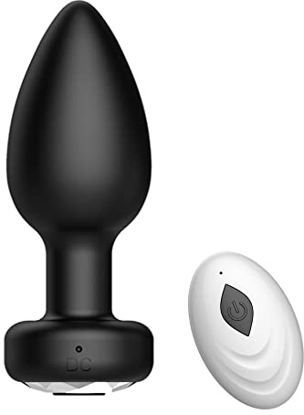 Plug Anal Vibrant Vibromasseur, Femme Clitoridien Puissant Gode Vibro-masseur Femme à Distance Sex Toýs Clitoridien Sex Toýs Couple Plaisir Homme Plug Anale étanche 10 modes, faciles à régler