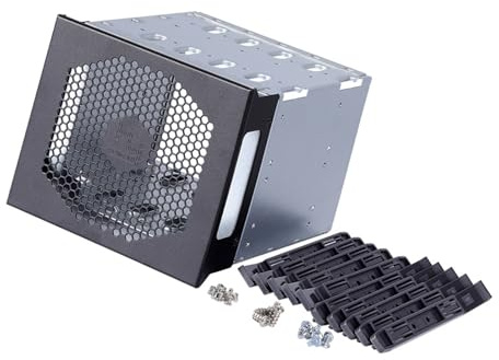 Gabbia di espansione del disco rigido a 5 alloggiamenti da 3,5 pollici vassoio rack per computer case di archiviazione slot supporto PC case