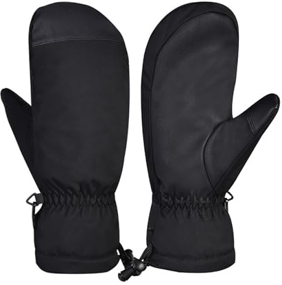 Elnwnnkc Guanti da sci per uomini e donne, guanti invernali, resistenti all'acqua, caldi per touchscreen, guanti da snowboard, guanti da motoslitta, guanti touchscreen, guanti invernali