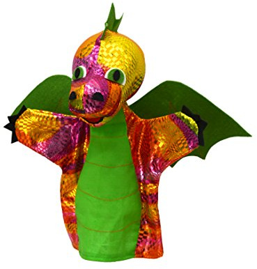 MUBRNO Drache-Regenbogen 28cm, Grün, Handpuppe