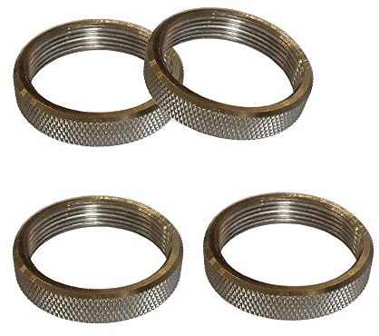 Kiven 4 Pack Metal Screw Ring Reducer Ring, for lamp Socket Rings and lamp Screens or Glass Elements,Bronze
