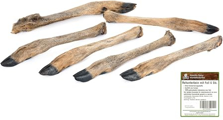 Kaureks Natur Hundeleckerlies Rehunterbein mit Fell 6 STK. Kausnack, Hundefutter, Kauartikel, Reh
