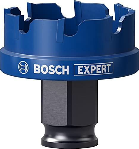 Bosch 1x EXPERT Sheet Metal hålsågar för Power Change Plus-system (för Plåt i rostfritt stål, Stålplåtar, Ø 35 mm, Professional Tillbehör Borr/skruvdragare)