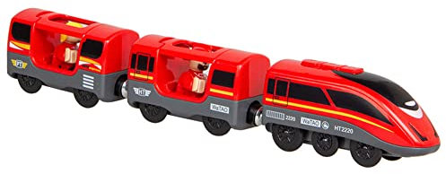 Trenino Elettrico Per Bambini, ,Treno-Merci Con Collegamento Magnetico Locomotiva, Trenino Elettrico Set di Giocattoli Trenino per Bambini Set di Giocattoli Regalo Giocattolo Del Treno Regalo Bambini