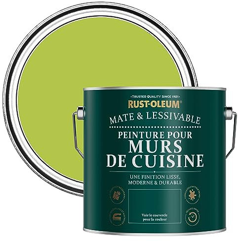 Rust-Oleum Green Washable Kitchen Wall Paint in Matt Finish - Key Lime 2.5L