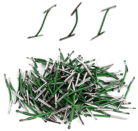 TSHAOUN Treasury Tag, 200 Stück Schatzhaus Tag, Metall Aktenbinder Papier Filing Clip String, Aktenbefestigungsseil, Metall Aktenbinder, für Organisieren Sie Dokumente, Quittungen