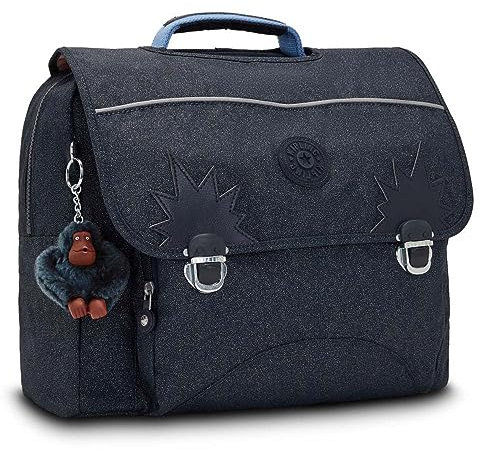 Kipling Cartable Iniko 40 CM - Haut de Gamme - True Bl Glitter