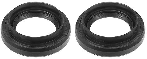 X AUTOHAUX 2 Stück Kurbelwellen Dichtring Kompatibel für Toyota Celica 1995-1997 Schwarz