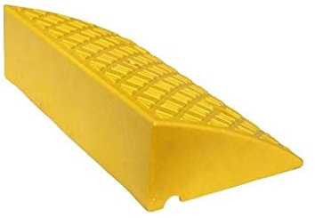ANSNOW Tragbares Slope Pad, Geeignet Für Motorrad-Roller-Bordsteinrampen, Straßensicherheitsrampen Für Den Außenbereich, Höhe: 7–14 cm/Gelb/50 * 27 * 7Cm