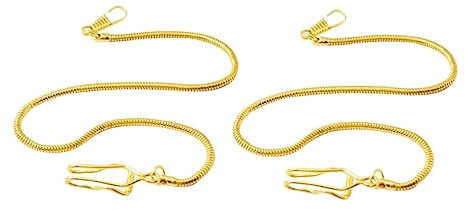 Holibanna 2stücke Schlangenkette aus Uhrenkette für Taschenuhr Hängekette mit Retro-anhänger Goldfarben Accessoire für Kleidung Schlüsselanhänger Geeignet
