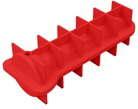IEFIEL Silikon Penis Eiswürfelform Lustig Backform Neuheit Schokoladenform Silikonformen für Schokolade Kesks Eiswürfel DIY Zubehör A Rot One Size