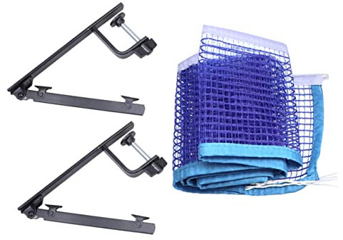Happyyami Tisch Standard Tischtennisnetz Tischtennis Netzpfosten Set Robustes Tischtennisnetz Metall Tischtennispfosten Tischtennis Tischzubehör Anhang Metallclip P302 Gitter