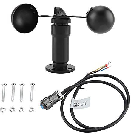 Windsensor, 0 Bis 5 V Signalausgang, Windgeschwindigkeitssensor aus Aluminiumlegierung, Meteorologisches Instrument, Spezifischer Windgeschwindigkeitssender,