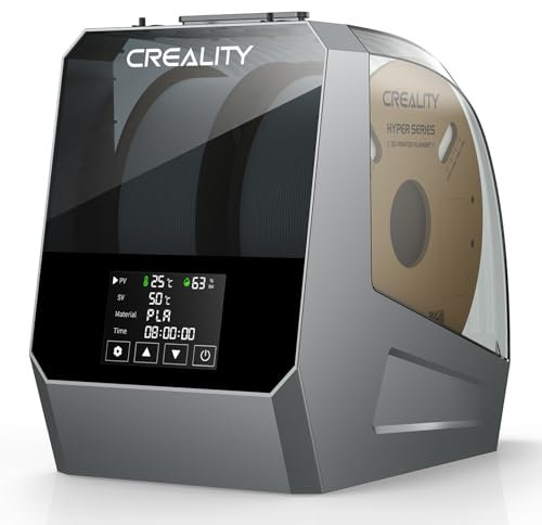 Creality Offizielle Space Pi Filament trockner Plus, 2 Rollen 3D Drucker Filament trocknerbox 360° Heißluftheizung, Dehydrator Aufbewahrungsbox für 1.75/2.85 mm PLA PETG ABS TPU Material