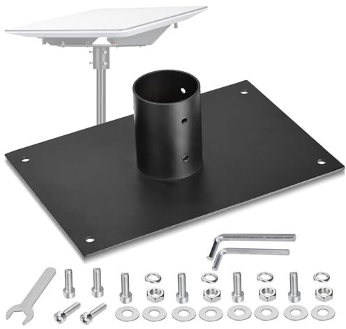 Bingfu kit Montaggio Adattatore Tubo Robusto per Antenna Piatta ad Alte Prestazioni Starlink Gen 2 V2 - Compatibile con Staffa Lega Metallicaper Supporto Montaggio Palo Tetto Parabolica Starlink
