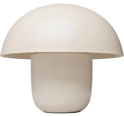 Kare Design Tischlampe Mushroom Beige, Metall, Pilzlampe, Moderne Tischleuchte, Schreibtischlampe, Büro, Wohnzimmer, Schlafzimmer, Office, keine Leuchtmittel inklusive, 50x50x44 (HxBxT)
