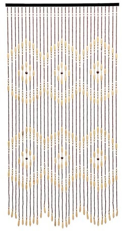 MINRS Cortina decorativa de madera de bambú para puertas, 90 x 175 cm, para puertas en salones, balcones, patios, estudios, beige y marrón