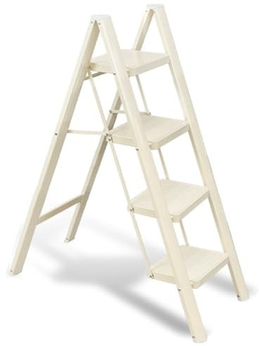 Sgabello pieghevole a 4 gradini per uso interno domestico multifunzionale fioriera panca scala piccola cucina scala piattaforma per ponteggi e arrampicata design salvaspazio