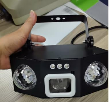 Vicalo Luci Discoteca con 2 Palloni da Discoteca – Luci RGB Sound Attivate, Strobo, Effetto Luce da Palco per DJ, KTV, Club, Feste di Natale